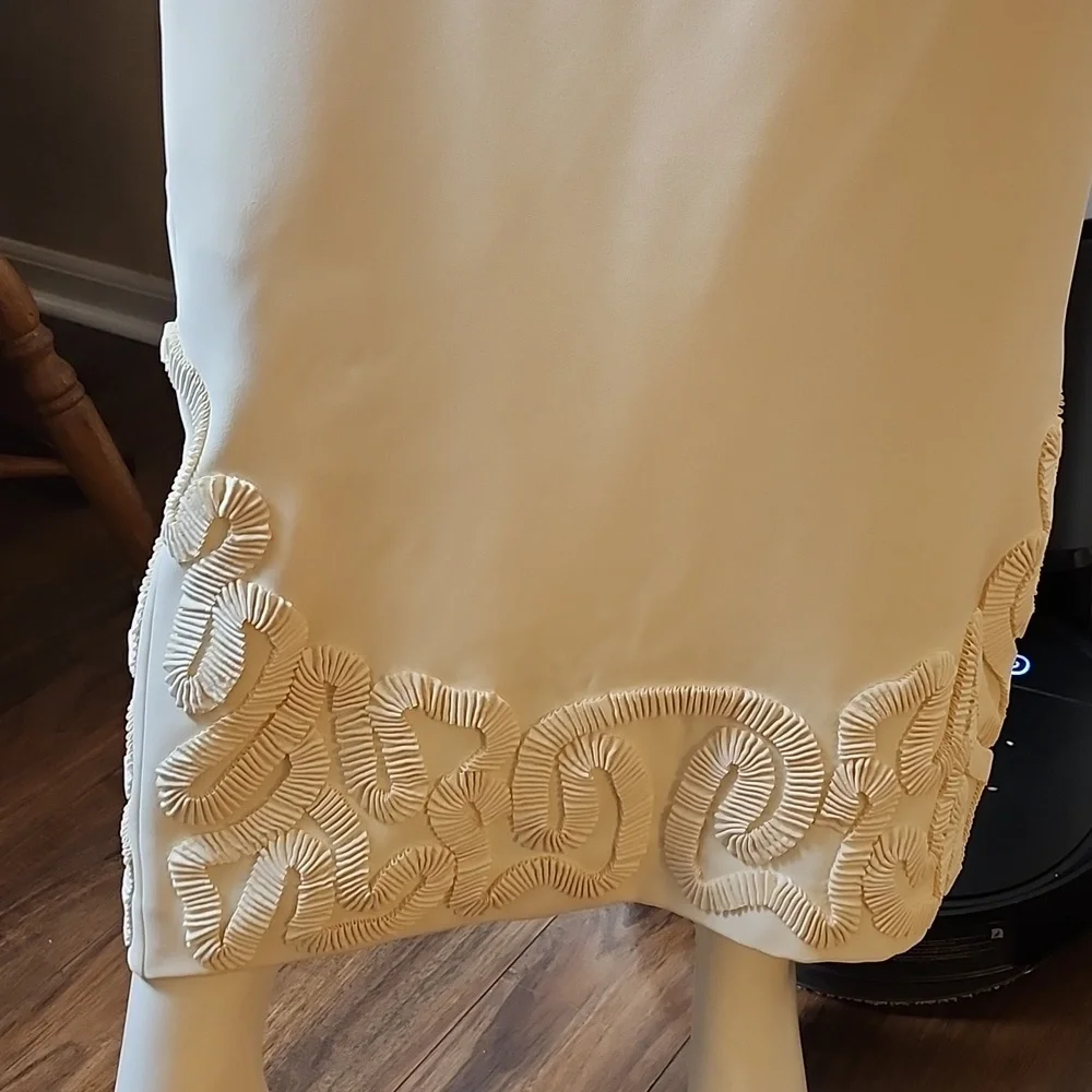 ANTONIO MELANI Cream Long Sleeve Dress - Picture 4 of 6